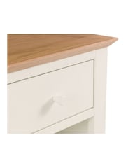 Julian Bowen Cream Salerno 1 Drawer Bedside Table - Image 3 of 3