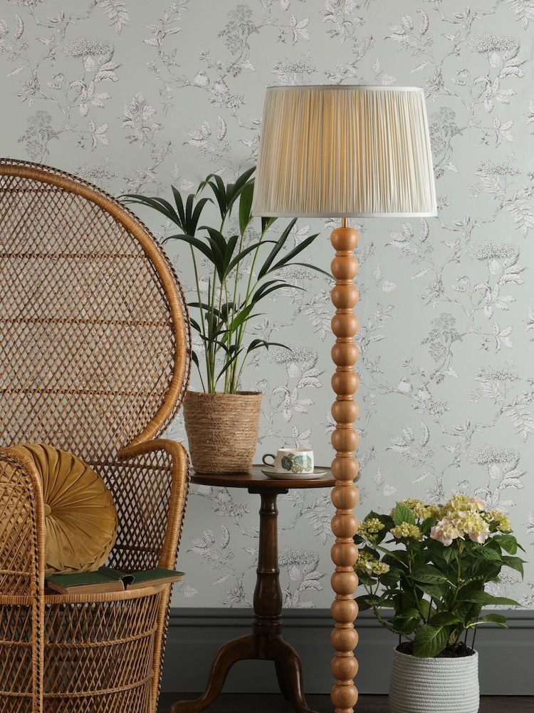 Laura Ashley Natural Maria Wooden Floor Base - Image 1 of 5
