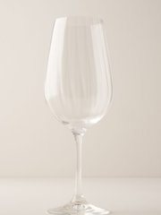 Truly Set of 4 Clear Crystal Fluted Red Wine Glasses - Image 2 of 2