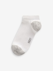 White/Blue/Grey Heel And Toe Rich Trainers Socks 7 Pack - Image 4 of 10