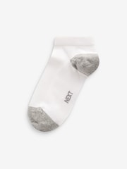 White/Blue/Grey Heel And Toe Rich Trainers Socks 7 Pack - Image 5 of 10