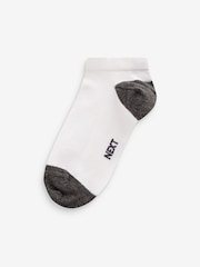 White/Blue/Grey Heel And Toe Rich Trainers Socks 7 Pack - Image 7 of 10