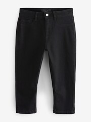 Black Pedal Pusher Cropped Jeans - Image 4 of 4