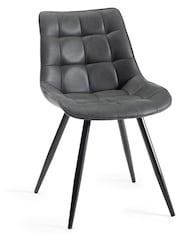 Bentley Designs Grey Set of 2 Seurat Chairs - Image 2 of 4