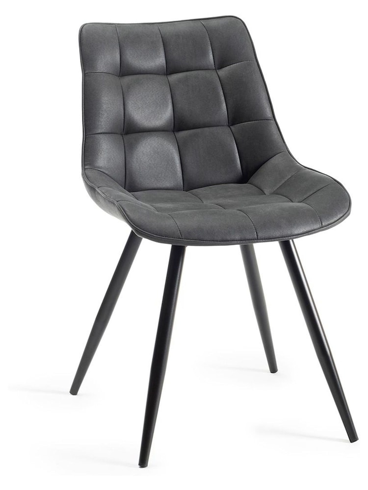 Bentley Designs Grey Set of 2 Seurat Chairs - Image 2 of 4