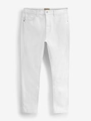 White Classic Stretch Jeans - Image 1 of 9