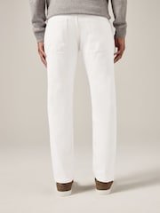 White Classic Stretch Jeans - Image 4 of 9