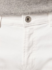 White Classic Stretch Jeans - Image 7 of 9
