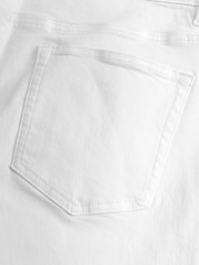 White Classic Stretch Jeans - Image 9 of 9