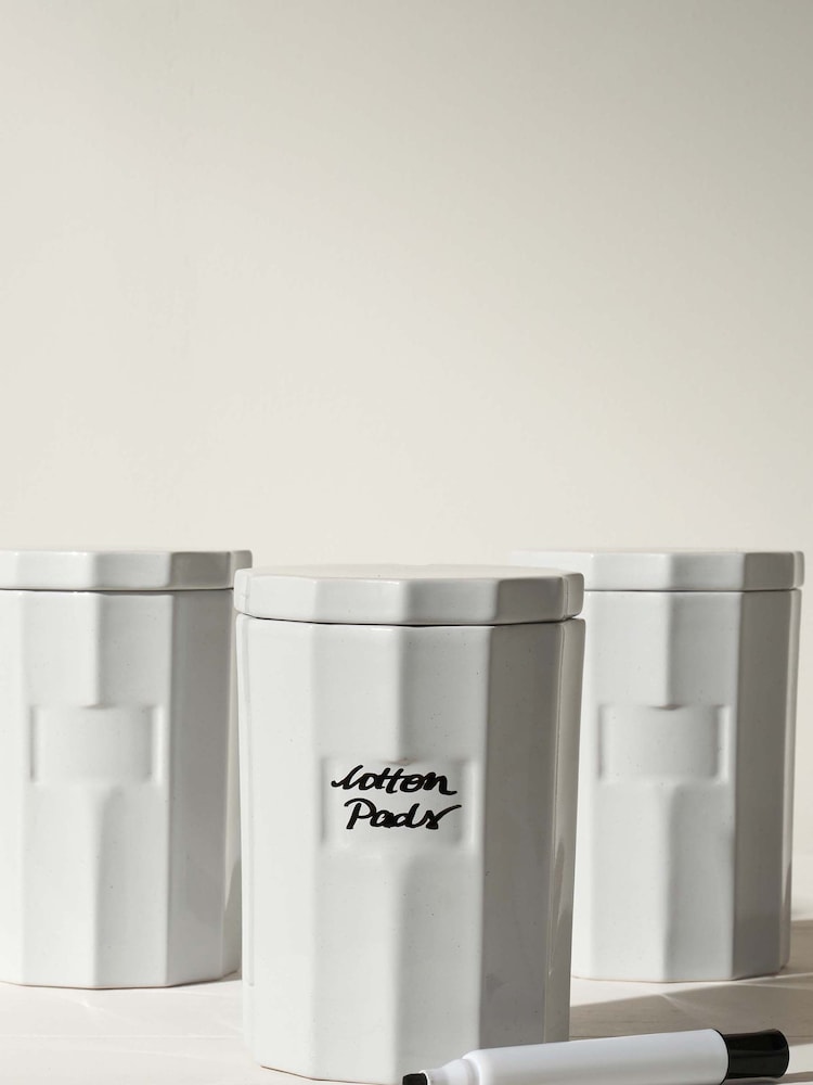 Truly Grey Ceramic Storage Jar - Image 1 of 2