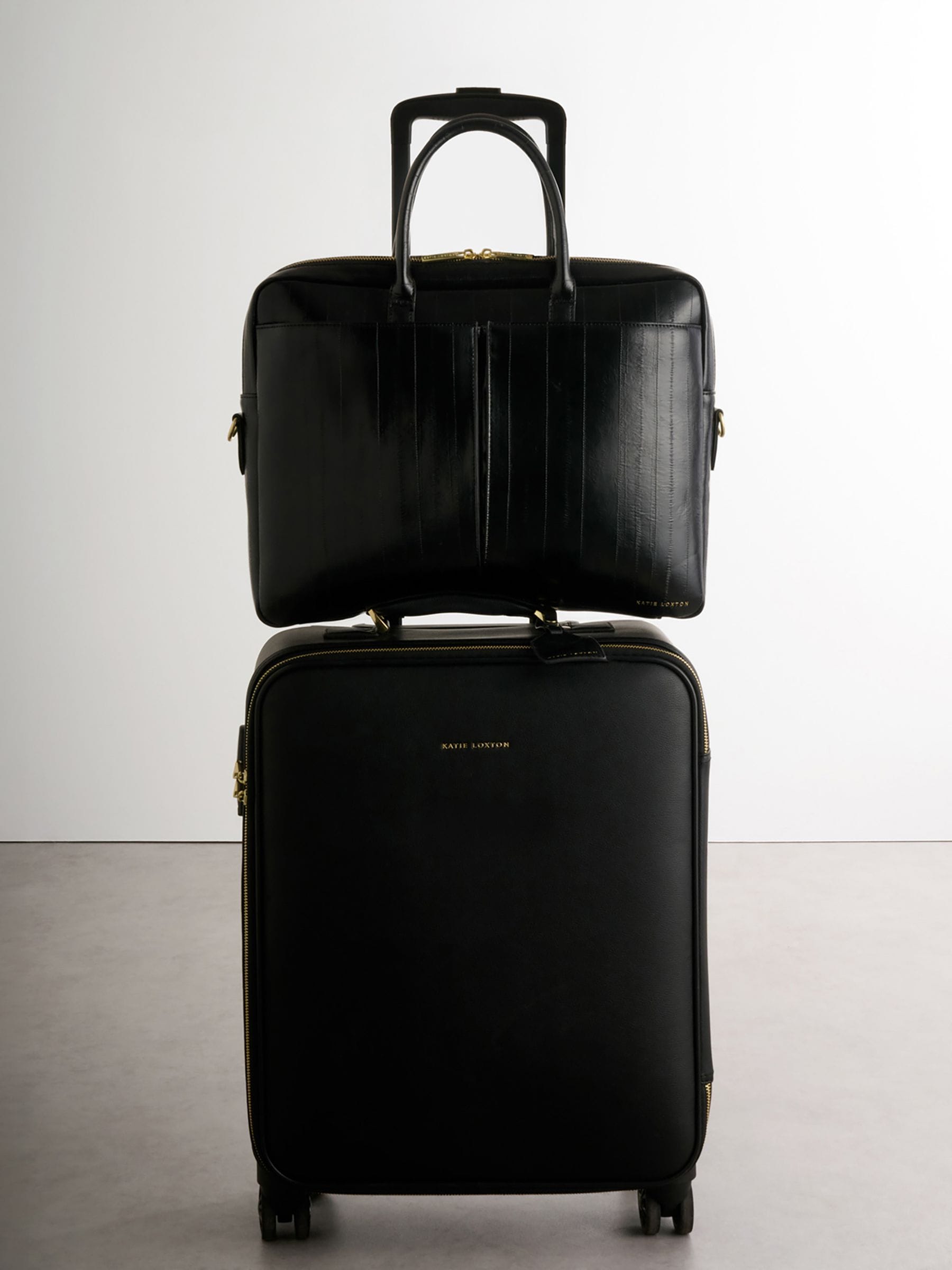 Buy Katie Loxton Black Shine City Laptop Bag from Next USA