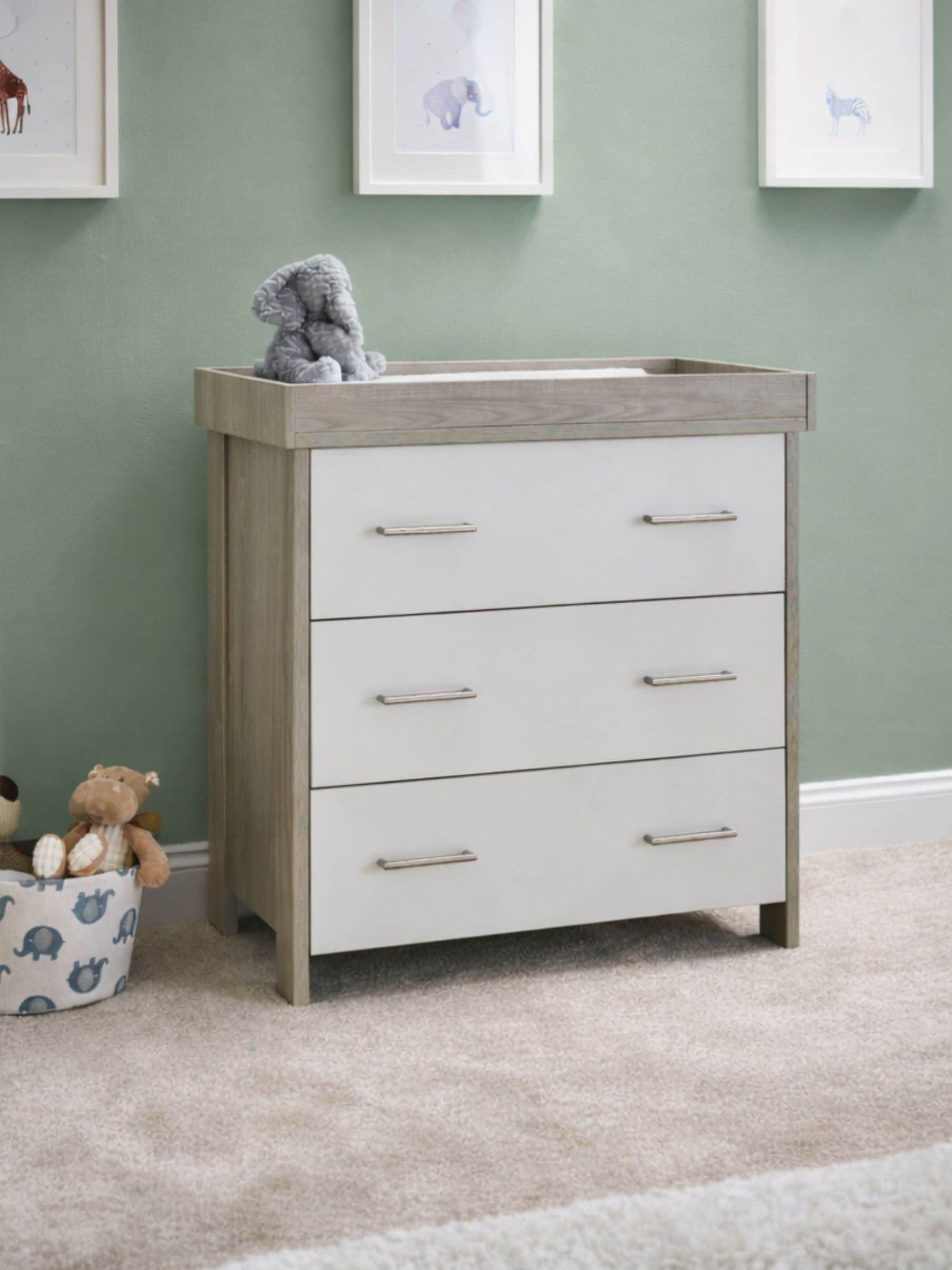 Obaby Nika Changing Unit - Grey Wash & White - Image 4