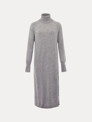Phase Eight Grey Seline Wool Blend Dress with Cashmere - Image 7 of 7
