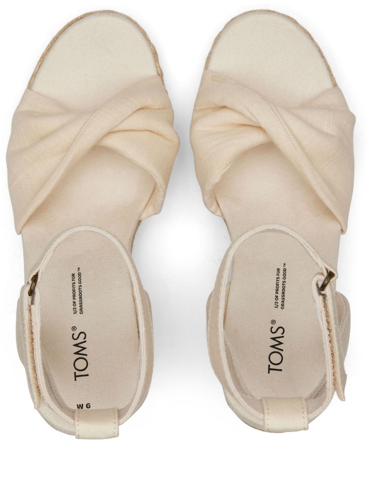 TOMS Vegan Marisela Slubby Woven Sandals - Image 6 of 6