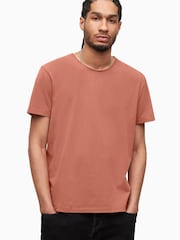 AllSaints Red Bodega Crew T-Shirt - Image 1 of 5