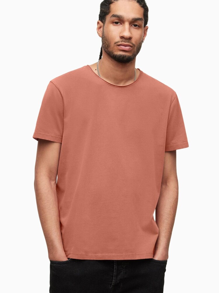 AllSaints Red Bodega Crew T-Shirt - Image 1 of 5