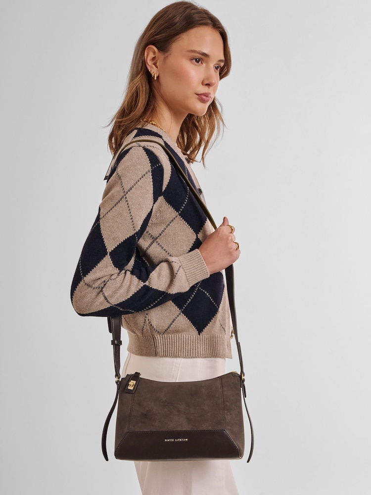 Katie Loxton Brown Charlbury Cross-Body Bag - Image 1 of 6 Katie Loxton Brown Charlbury Cross-Body Bag - Image 1 of 6