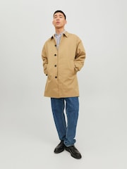 JACK & JONES Brown Smart Trench Coat - Image 3 of 5