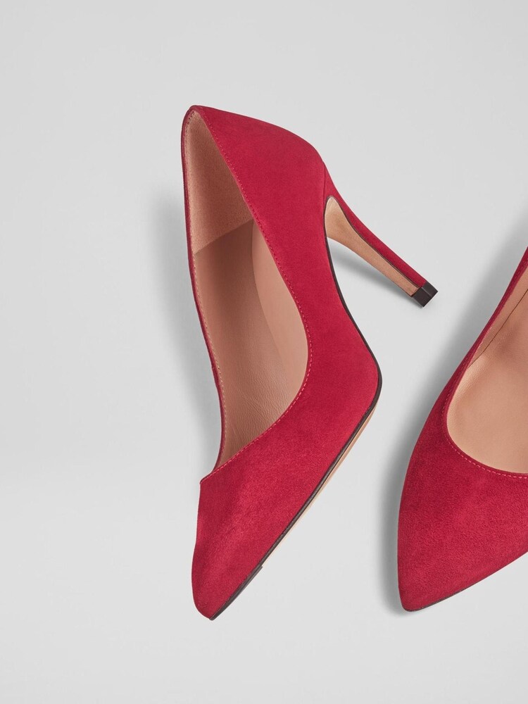 LK Bennett Floret Suede Pointed Toe Courts - Image 4 of 4 LK Bennett Floret Suede Pointed Toe Courts - Image 4 of 4