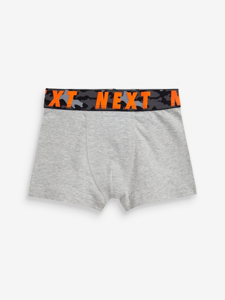 Black Camo Waistband 5 Pack Trunks (2-16yrs) - Image 2 of 7