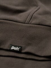 Superdry Vintage Black Essential Borg Lined Zip Hoodie - Image 8 of 8