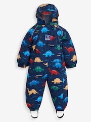 أزرق داكن أزرق - JoJo Maman Bébé Pack Away Waterproof Puddlesuit - صورة 1 من 6