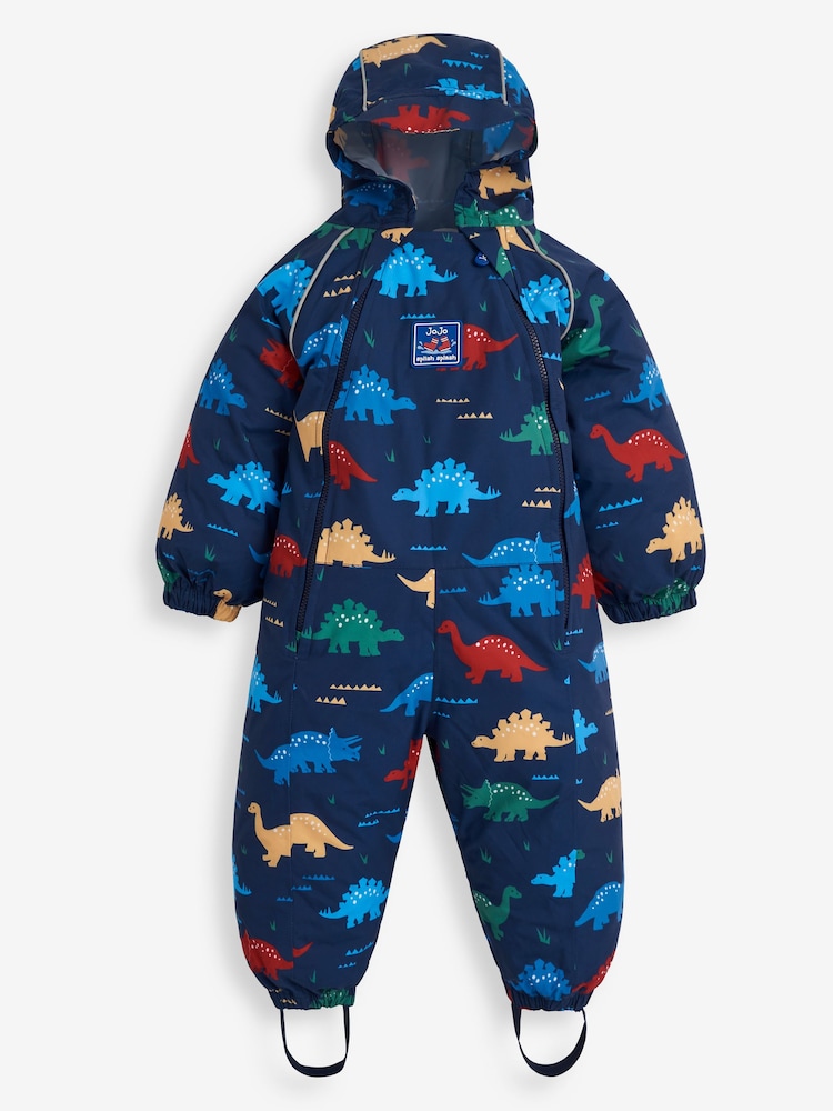 أزرق داكن أزرق - JoJo Maman Bébé Pack Away Waterproof Puddlesuit - صورة 1 من 6