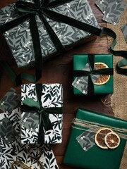 Set of 3 Berries Luxury Craft Christmas Wrapping Paper and Accessories - Image 1 of 5