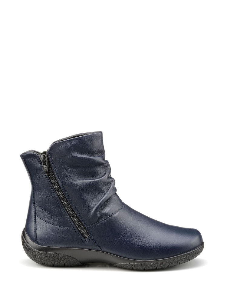 Hotter Blue Standard Fit Whisper Zip Boots - Image 1 of 4