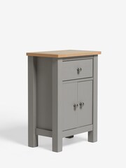 Dove Grey Malvern Oak Effect Storage Side Table - Image 6 of 9