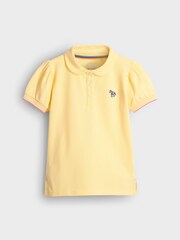 Gelb - Paul Smith Junior Mädchen Polo-Shirt mit Zebra-Logo - Bild 1 von 9