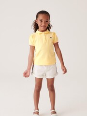 Gelb - Paul Smith Junior Mädchen Polo-Shirt mit Zebra-Logo - Bild 4 von 9