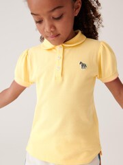 Gelb - Paul Smith Junior Mädchen Polo-Shirt mit Zebra-Logo - Bild 6 von 9