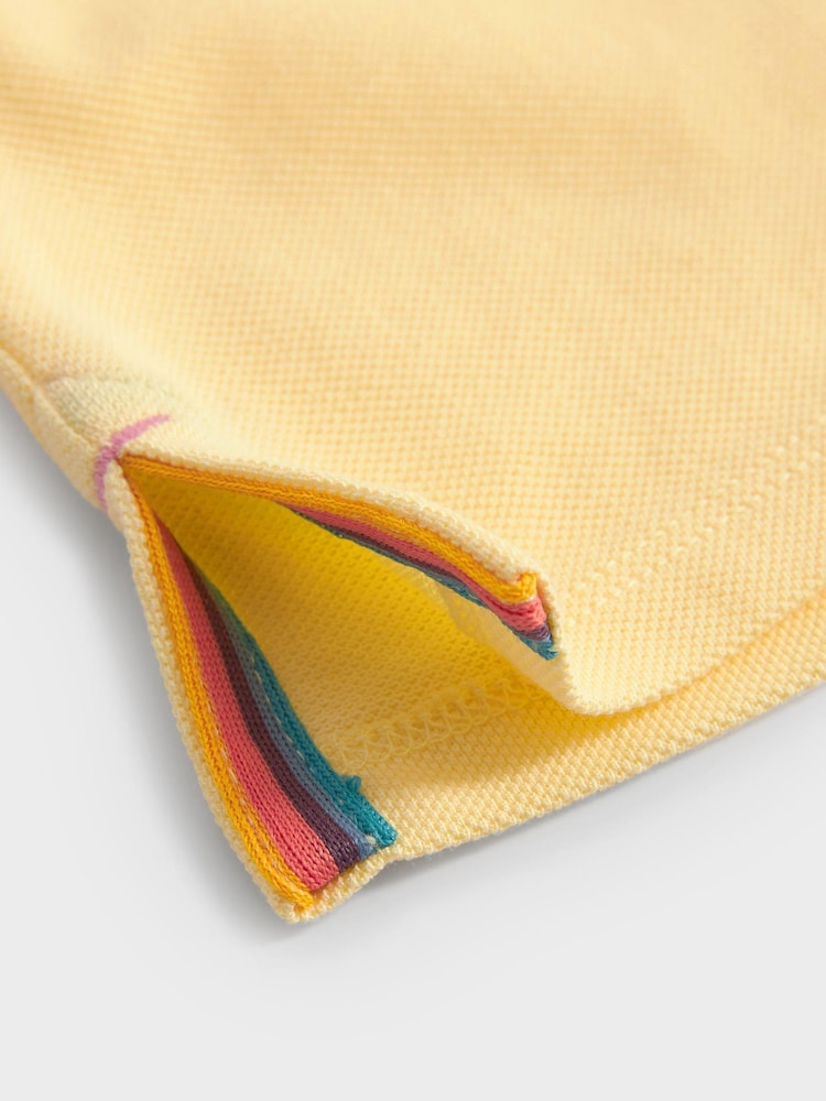 Gelb - Paul Smith Junior Mädchen Polo-Shirt mit Zebra-Logo - Bild 9 von 9