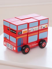 JoJo Maman Bébé London Bus Wooden Block Stacker - Image 2 of 2
