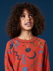 White Stuff Charlie Abstract Printed 100% Cotton Sweatshirt - Image 3 of 4