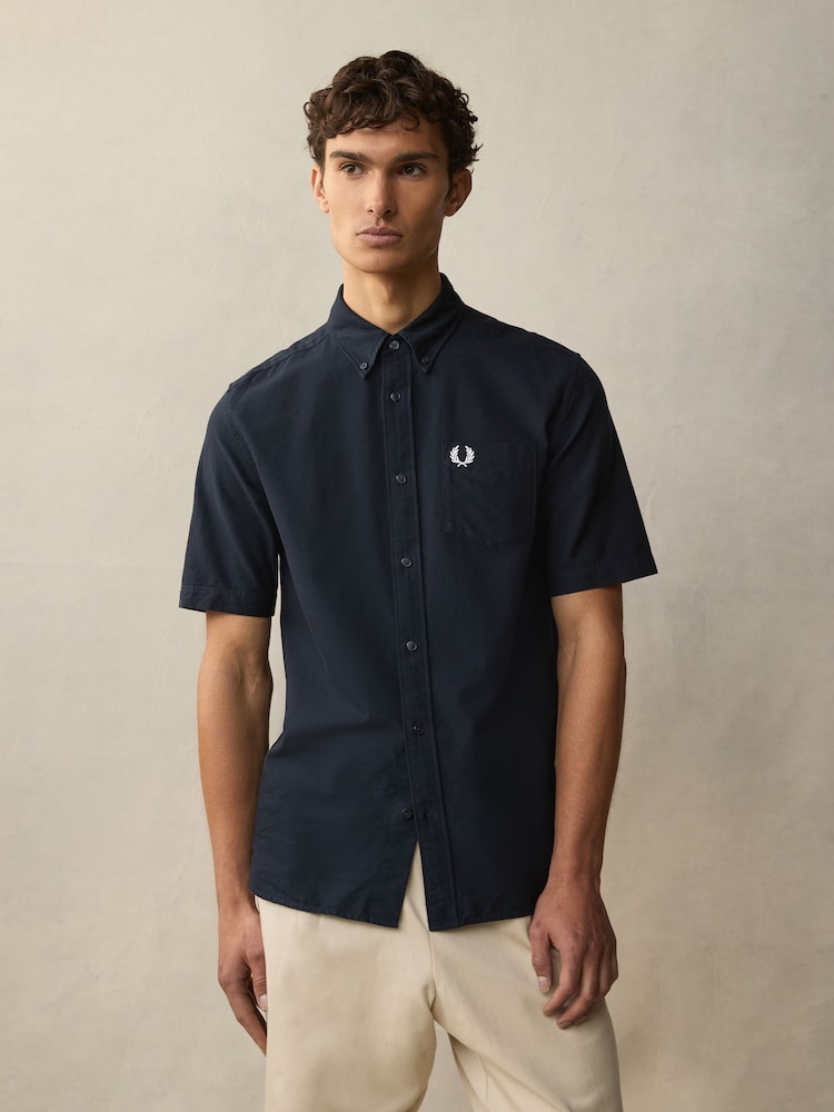 Fred Perry SS Oxford Shirt - Image 1 of 9