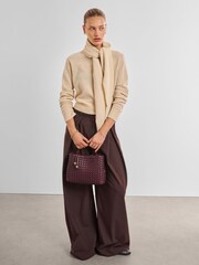 Katie Loxton Red Nova Hand Woven Top Handle Bag - Image 1 of 6