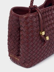 Katie Loxton Red Nova Hand Woven Top Handle Bag - Image 6 of 6