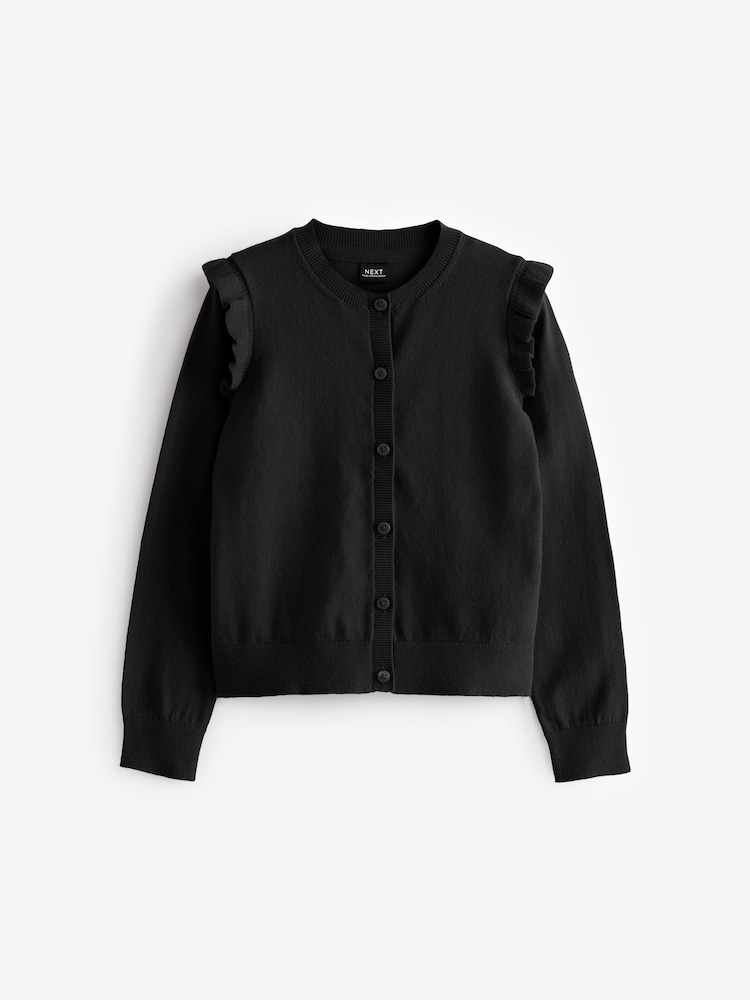 Girls Knitwear Next Girls Black Cardigan Buy Black Sweaters