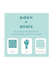 حزمة من 4 بطانيات موسلين قطن 100% Essentials من Aden + Anais - صورة 5 من 5