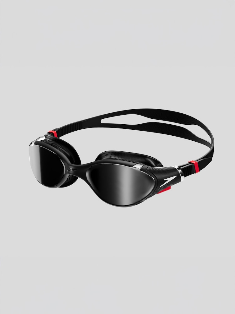 Speedo Black/Red Adults Biofuse 2.0 Mirror Goggles - Image 1 of 6