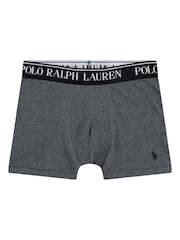 Polo Ralph Lauren Grey Cotton Stretch Logo Boxers 5 Pack - Image 10 of 17