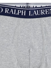 Polo Ralph Lauren Grey Cotton Stretch Logo Boxers 5 Pack - Image 16 of 17