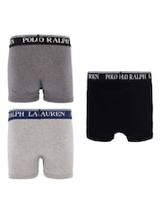 siva - Polo Ralph Lauren deški komplet 5 raztegljivih bokseric z logotipom - Slika 2 iz 4