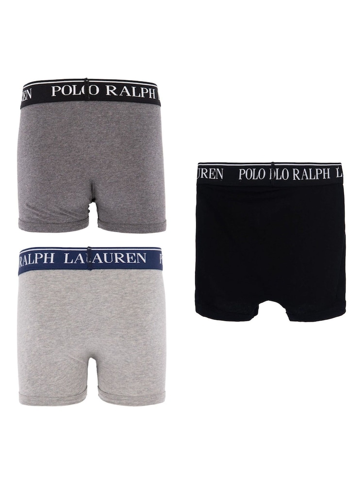 siva - Polo Ralph Lauren deški komplet 5 raztegljivih bokseric z logotipom - Slika 2 iz 4