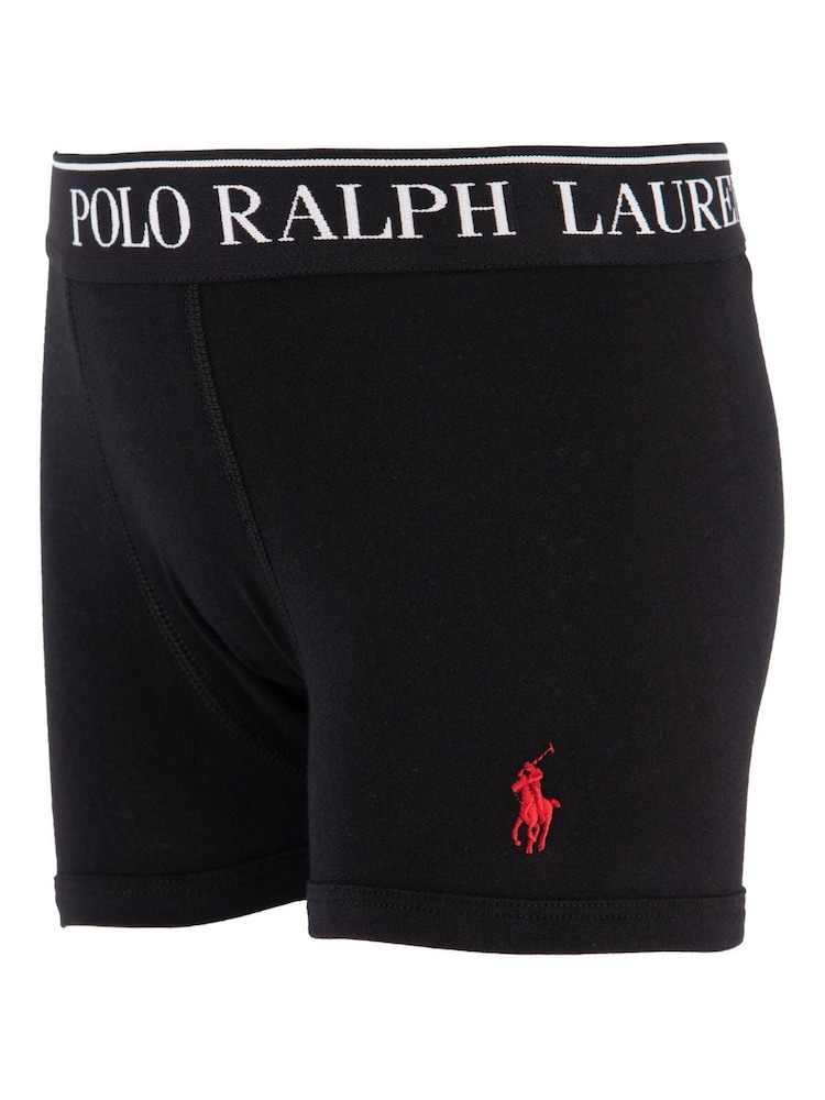 Polo Ralph Lauren Grey Boys Cotton Stretch Logo Boxers 5 Pack - Image 3 of 4