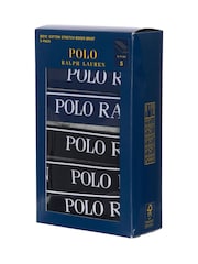 siva - Polo Ralph Lauren deški komplet 5 raztegljivih bokseric z logotipom - Slika 4 iz 4
