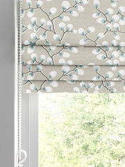 Seafoam Teal Walsh Made To Measure Roman 100% Cotton Blinds - Image 2 of 6