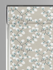 Seafoam Teal Walsh Made To Measure Roman 100% Cotton Blinds - Image 3 of 6